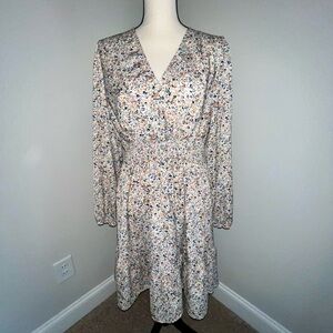 Multicolor Floral Long Sleeve Dress